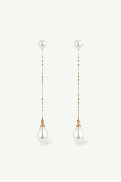 2 in 1 Pearl Strand Earrings