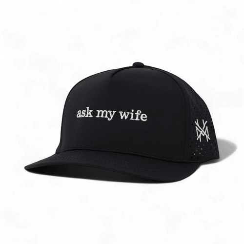 Ask My Wife Snapback Hat