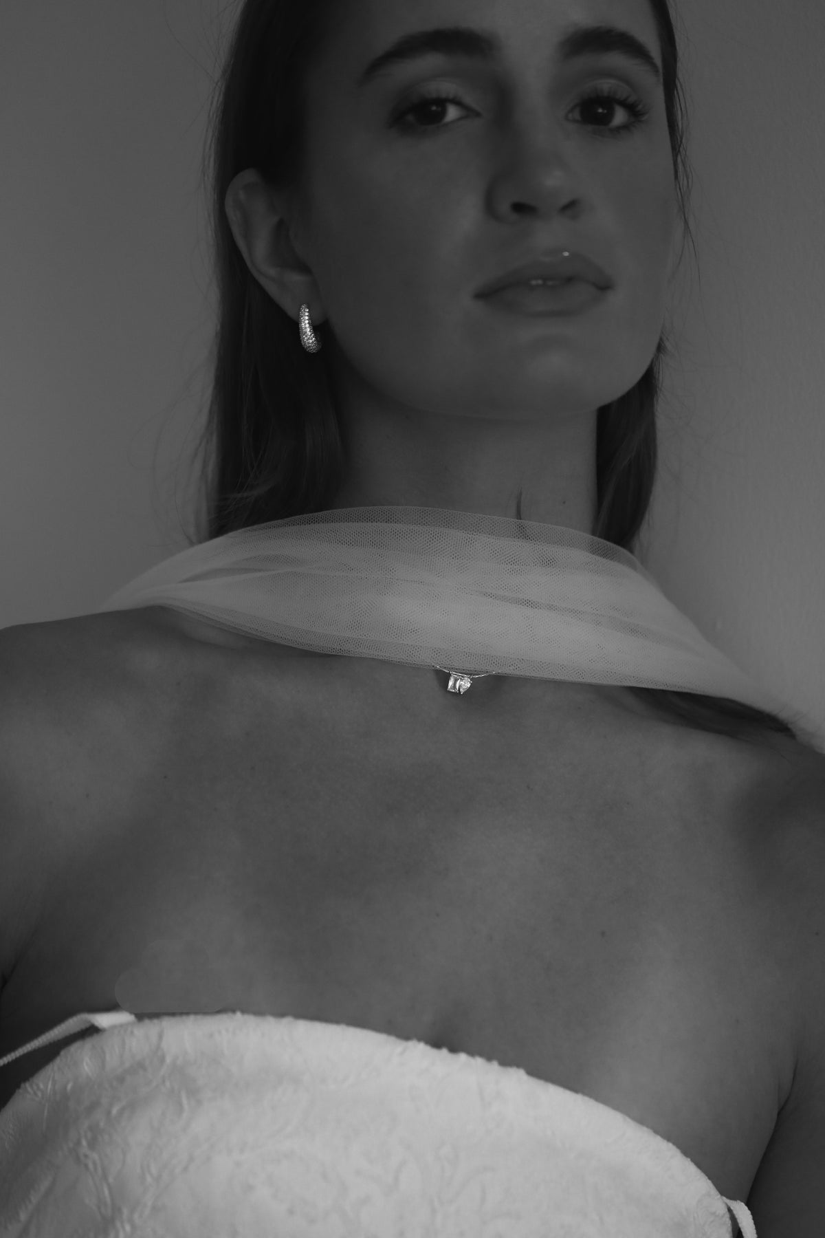 Bezel Duo Pendant Necklace