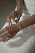 Bezel Gold Bolo Bracelet