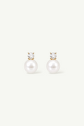 Crystal Pearl Stud Earrings
