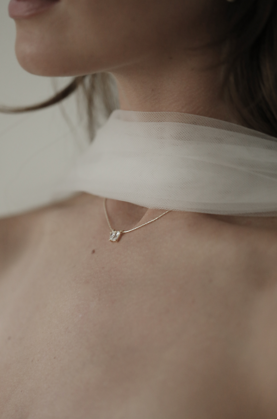Bezel Duo Pendant Necklace
